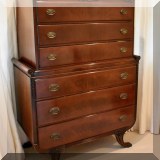 F28. Williamsport Furniture Company tall dresser 6 drawer. 54”h x 39”w x 20”d 